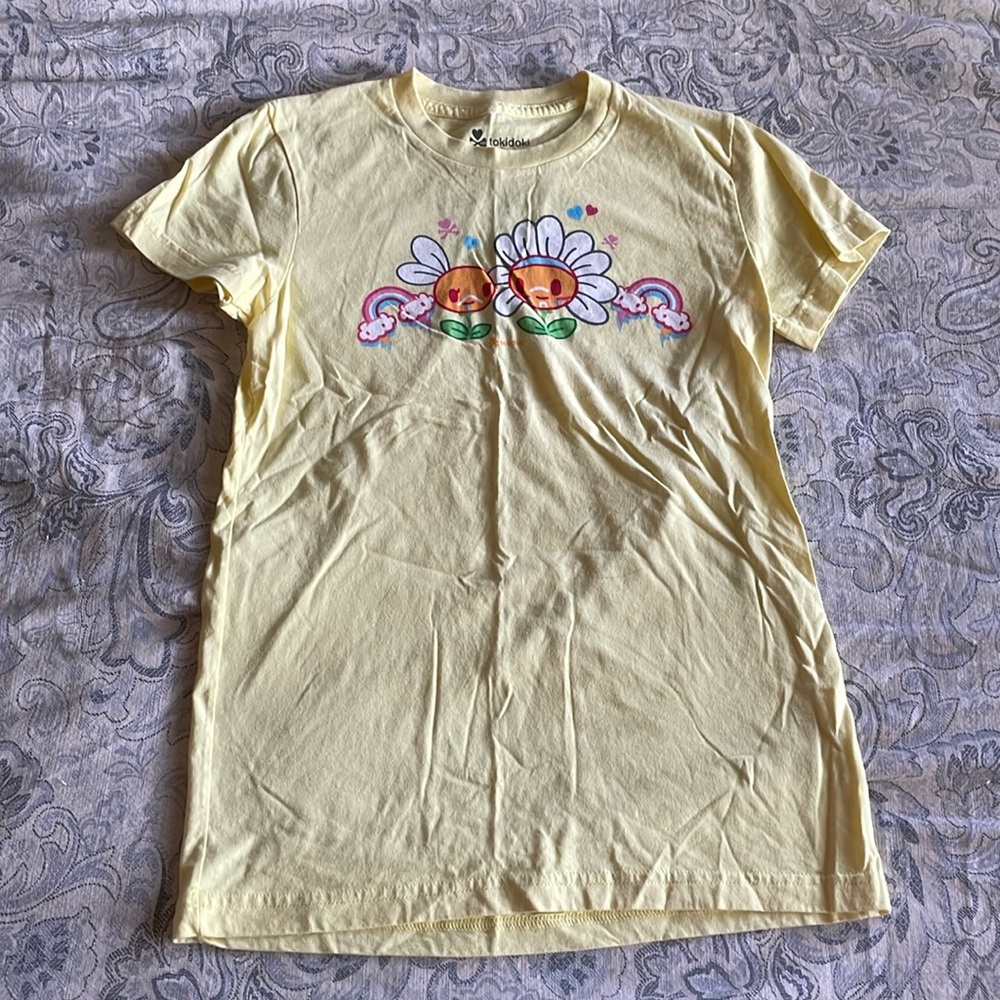 Tokidoki Short Sleeve Tee with Floral Print